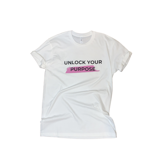 Unlock Your Purpose Tee - White